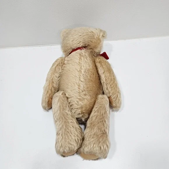 Steiff Plush Honey Cream Colored Jointed Teddy Bear 0201/41 Germany 15" - Picture 12 of 12